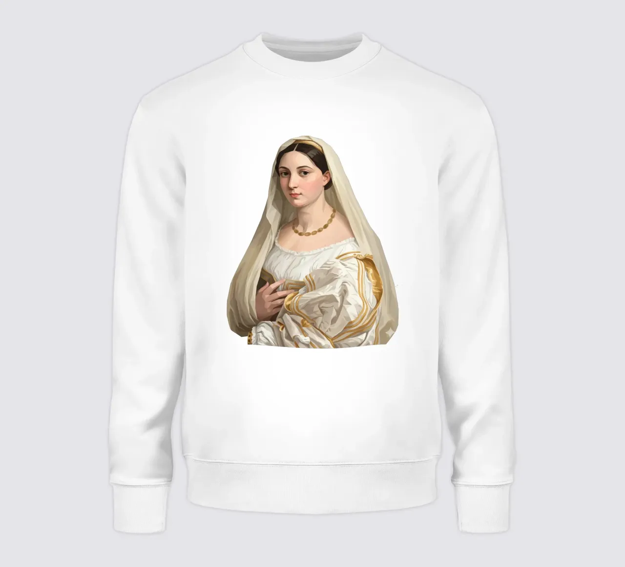 Donna con velo Lowpoly felpa da Low Profile