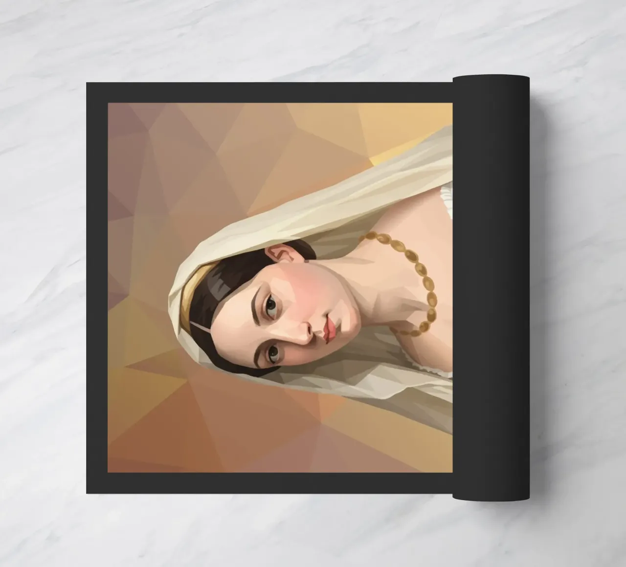 Donna con velo Lowpoly zerbino da Low Profile