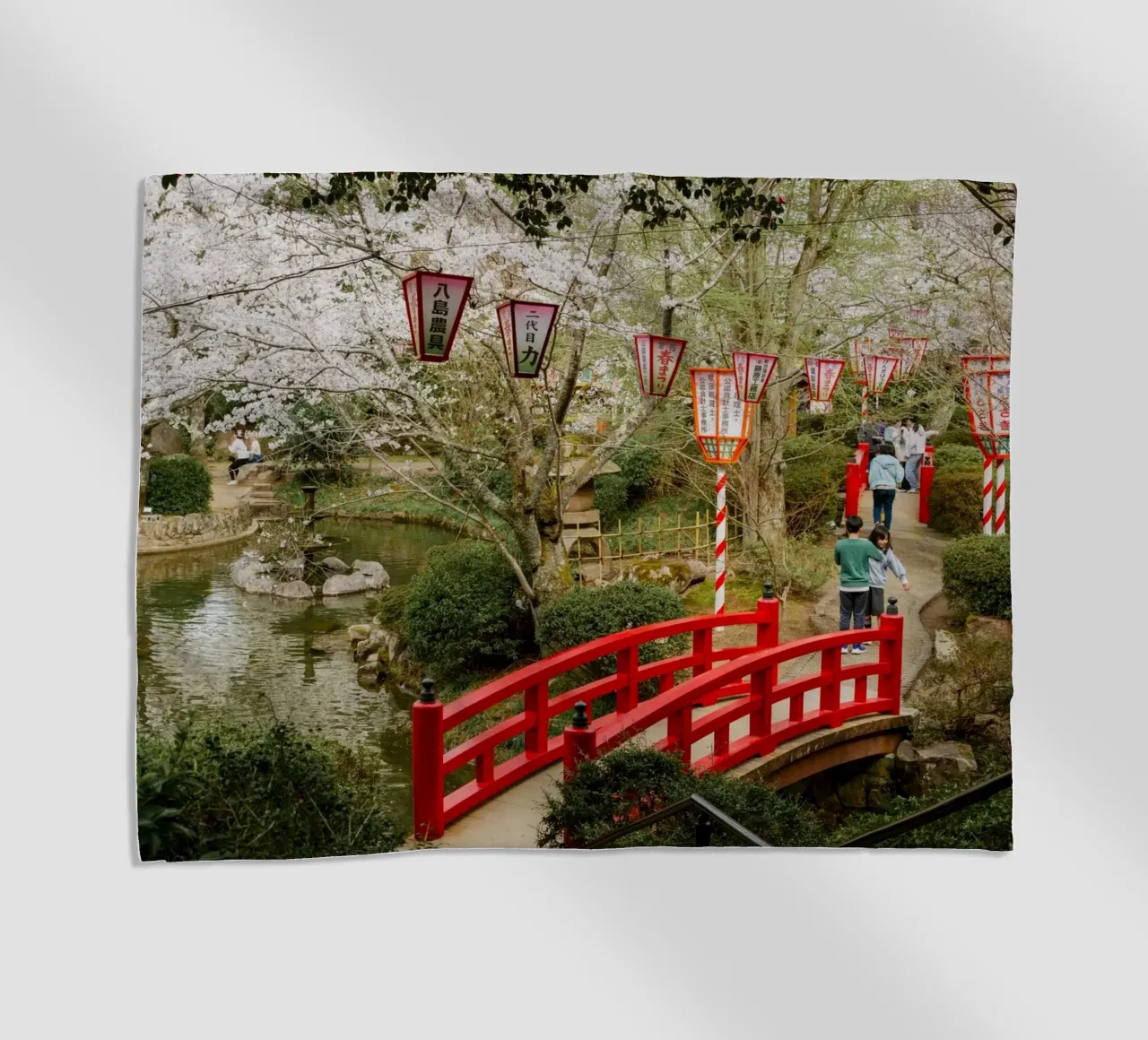 Parco dei ciliegi in fiore a Tottori, Giappone telo mare da Marcel Bisig