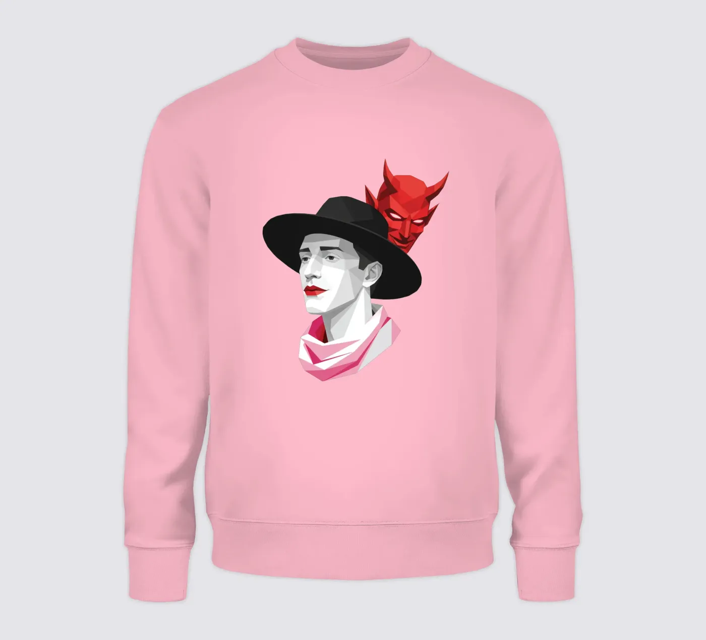 Il diavolo dentro Lowpoly felpa da Low Profile