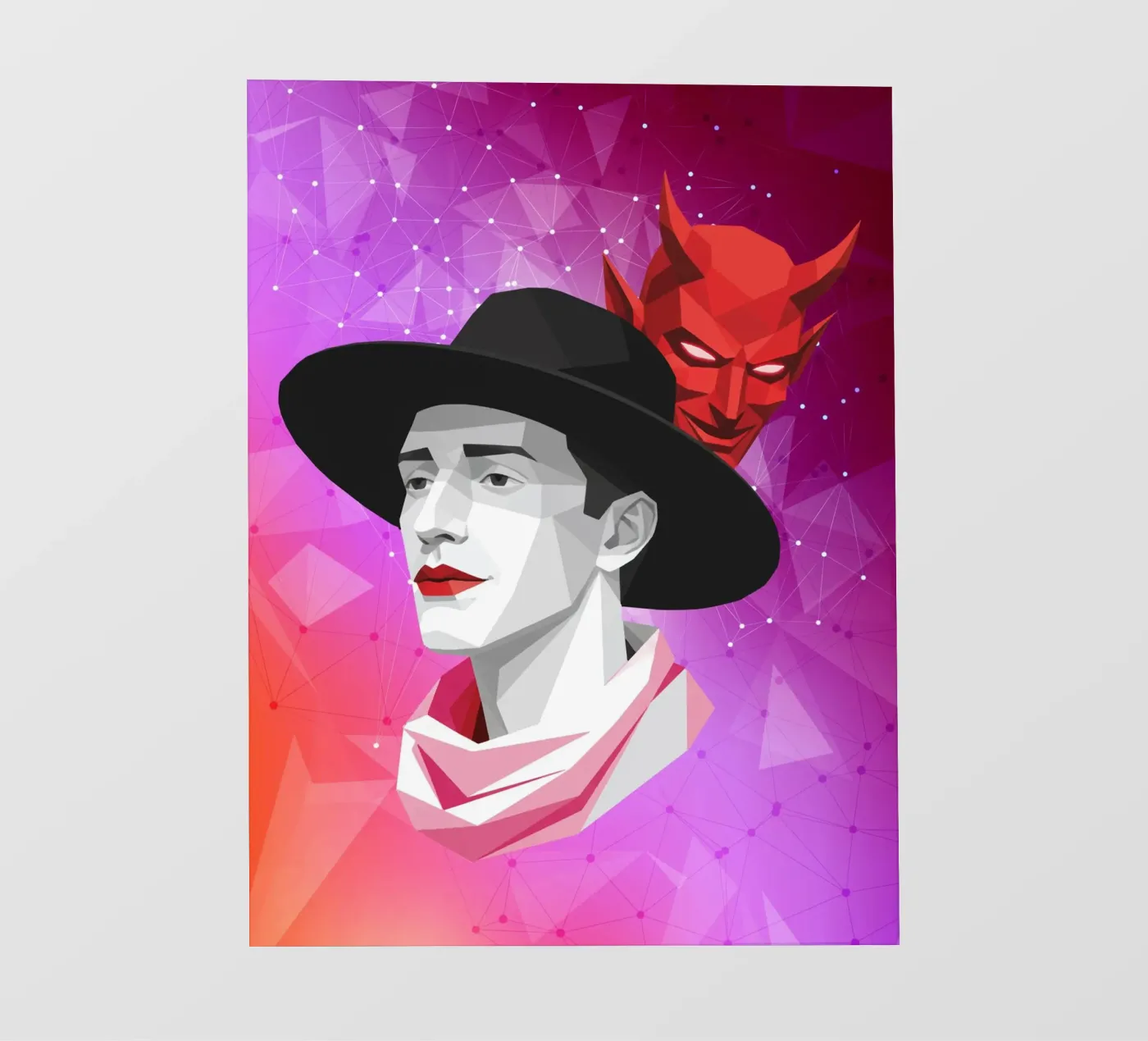 The Devil Within Lowpoly bâche pvc de Low Profile