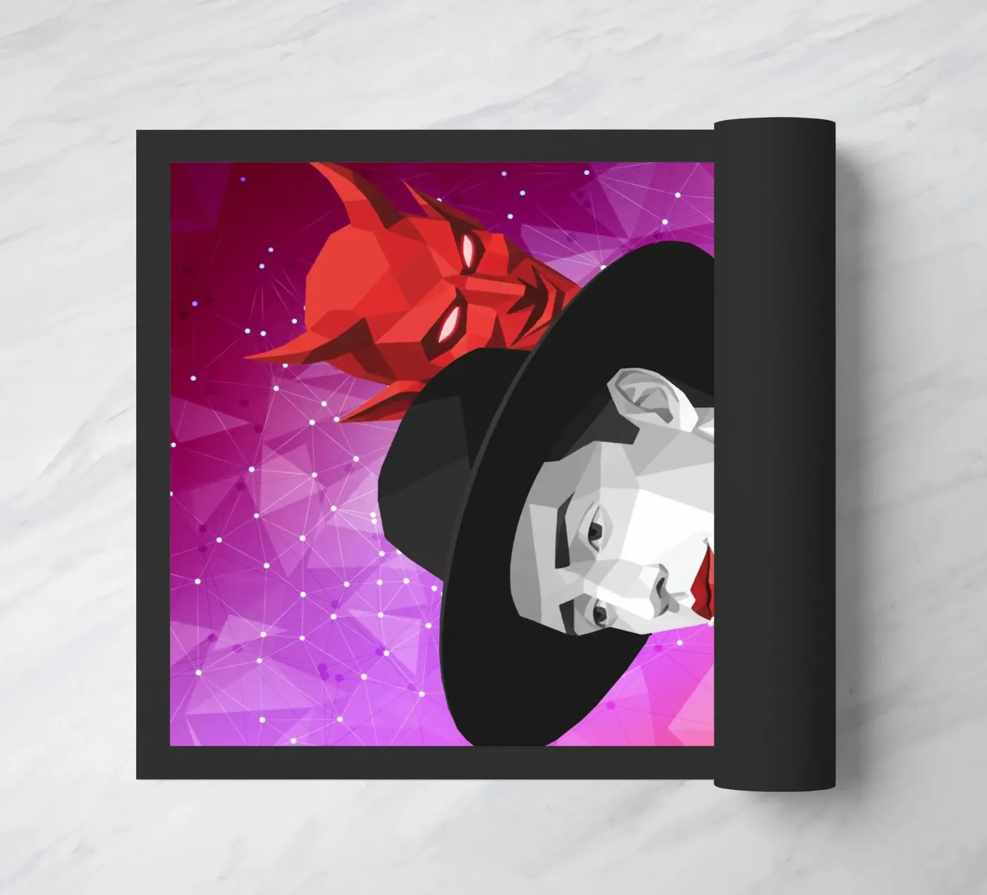 The Devil Within Lowpoly doormat by Low Profile