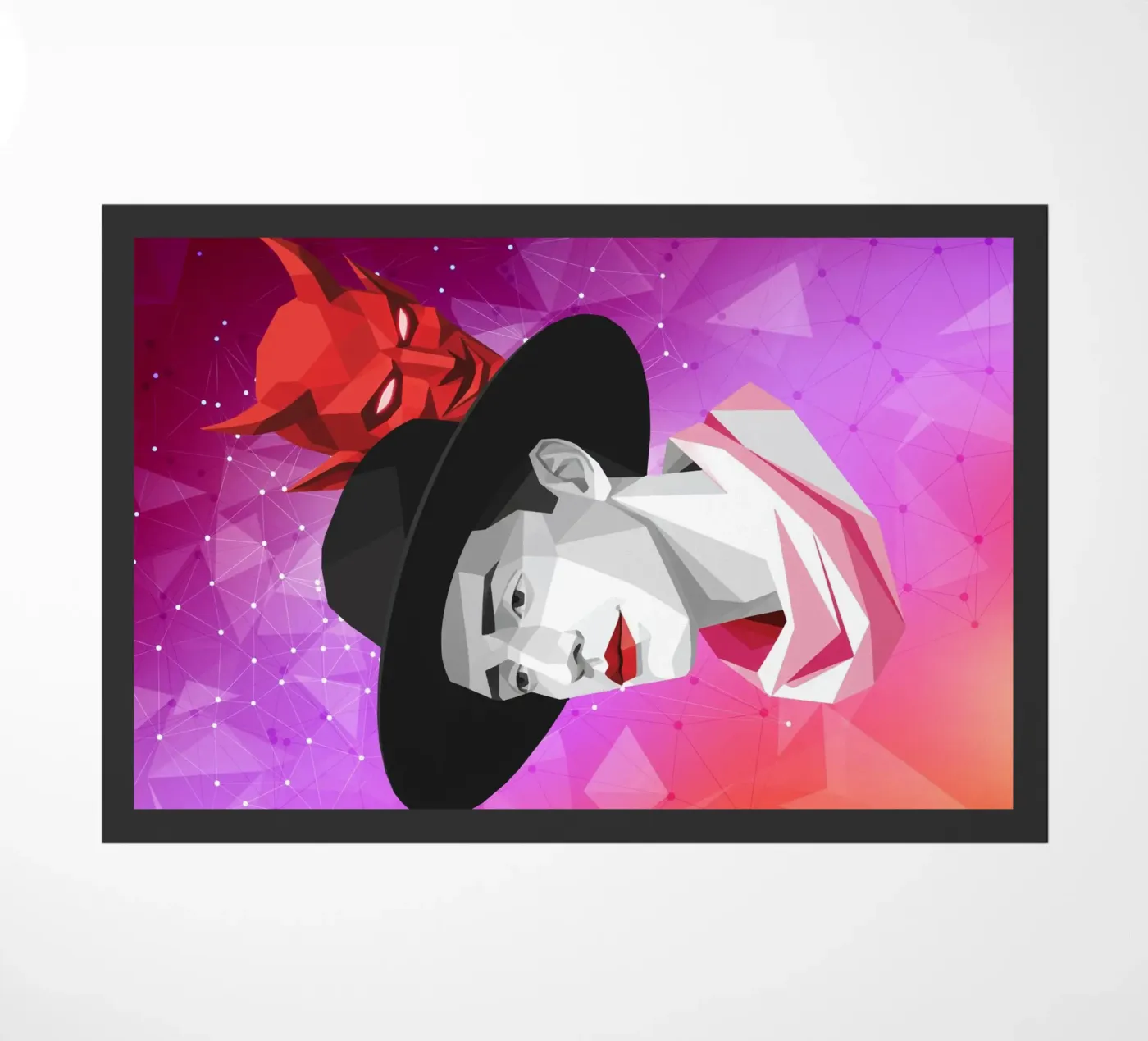 The Devil Within Lowpoly doormat by Low Profile