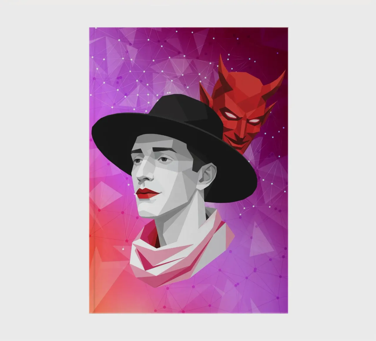 The Devil Within Lowpoly notebook by Low Profile