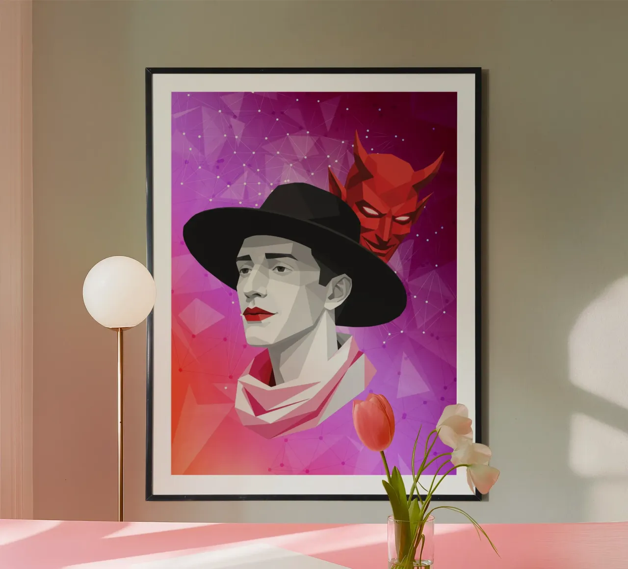 The Devil Within Lowpoly hahnemühle by Low Profile