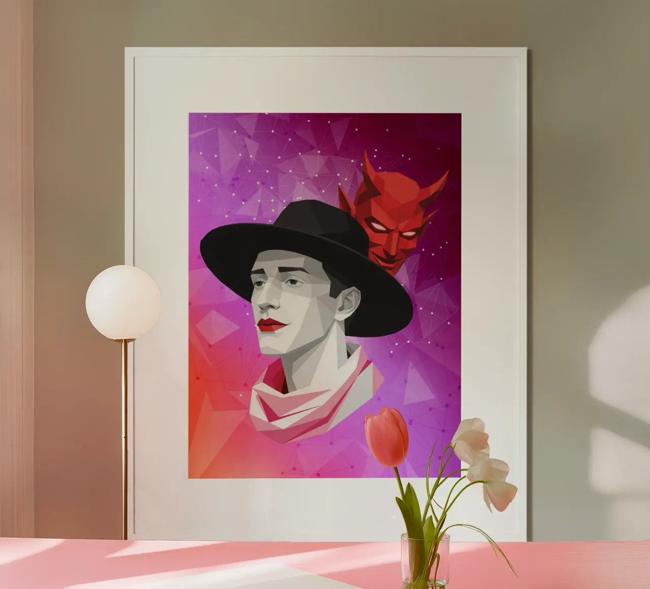 The Devil Within Lowpoly hahnemühle by Low Profile