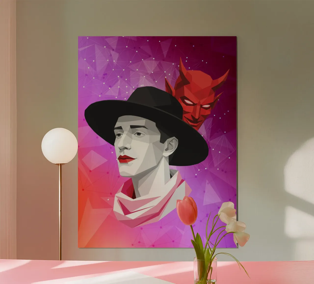 The Devil Within Lowpoly hahnemühle by Low Profile