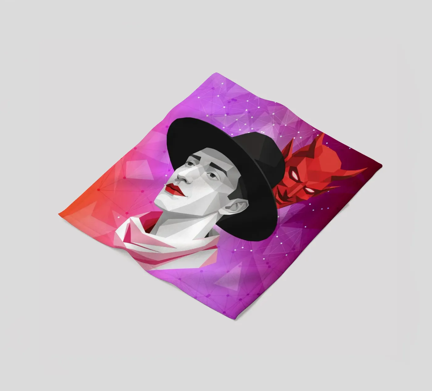 The Devil Within Lowpoly Fleecedecke von Low Profile