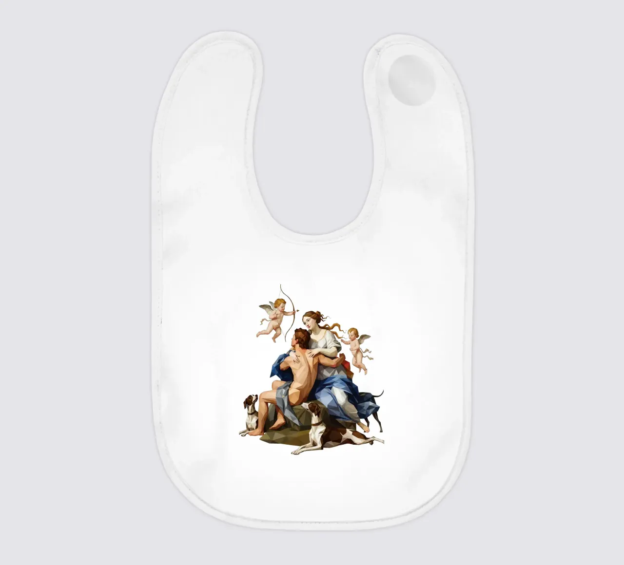 Venere e Adone Lowpoly bavaglino da Low Profile