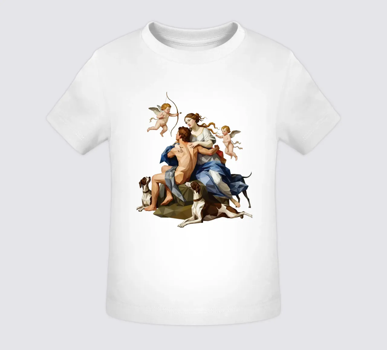 Venere e Adone Lowpoly maglietta neonato da Low Profile