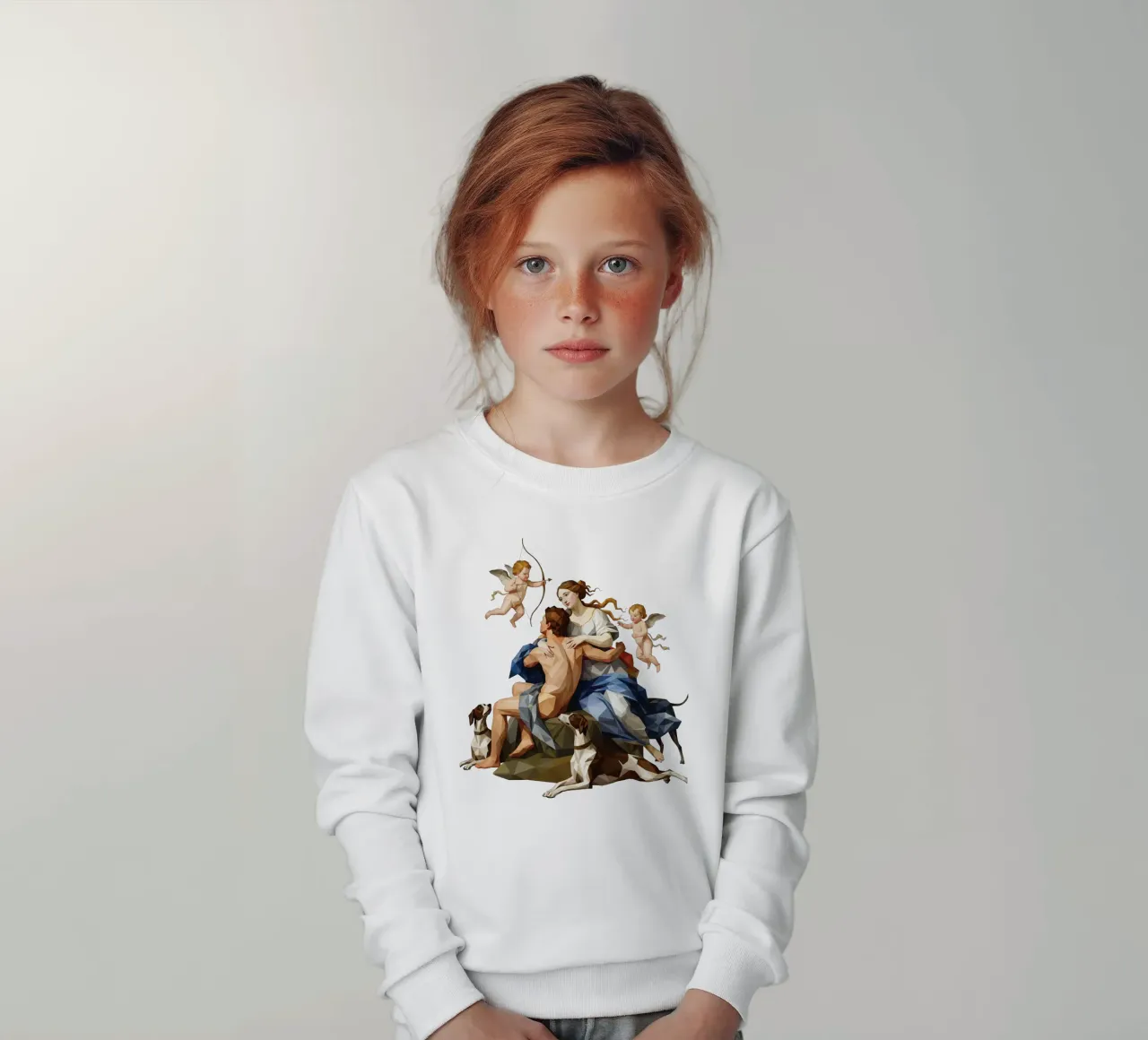Venere e Adone Lowpoly felpa bambino da Low Profile