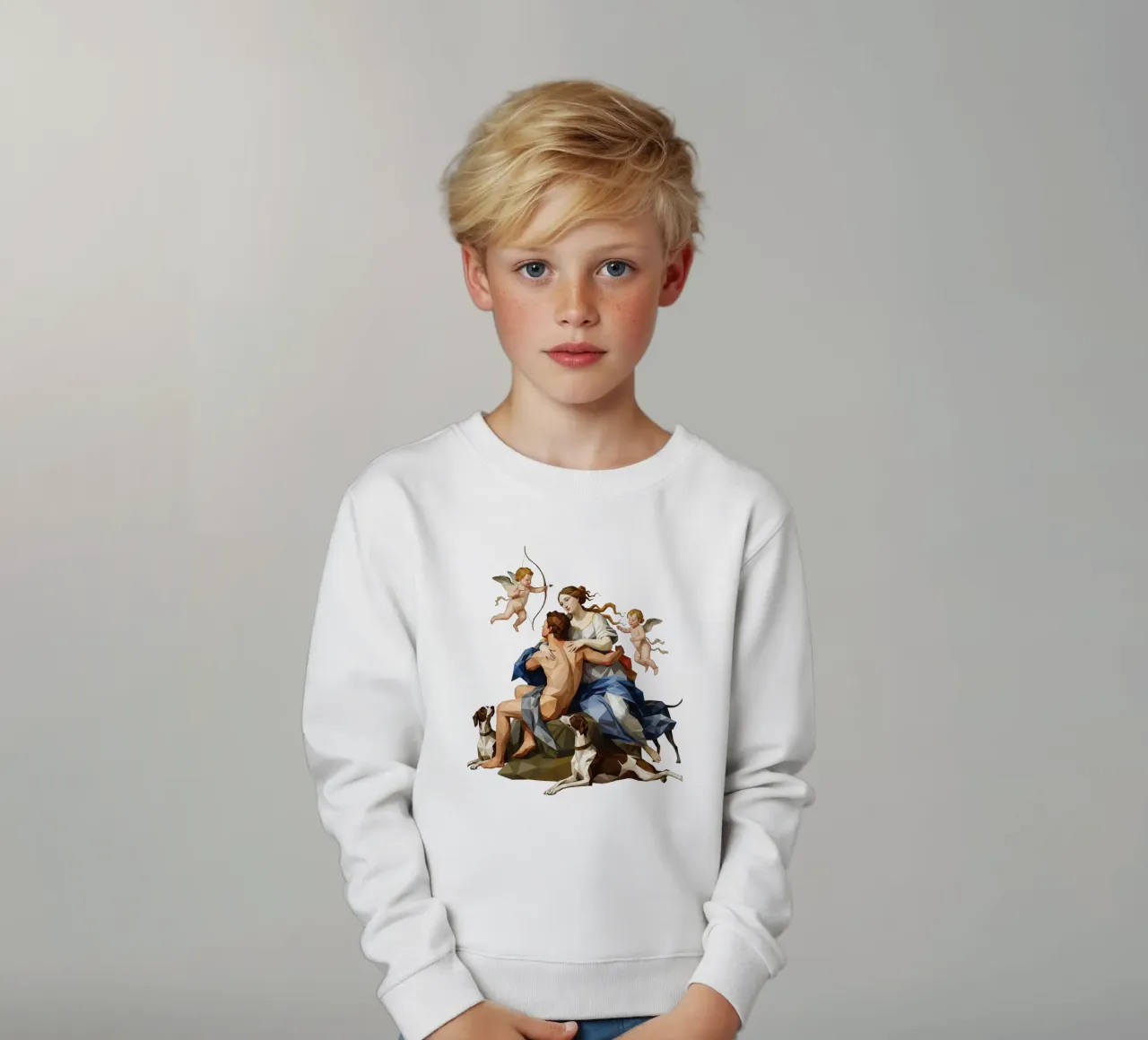 Venere e Adone Lowpoly felpa bambino da Low Profile