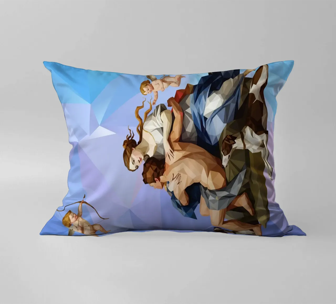 Venere e Adone Lowpoly cuscino da Low Profile