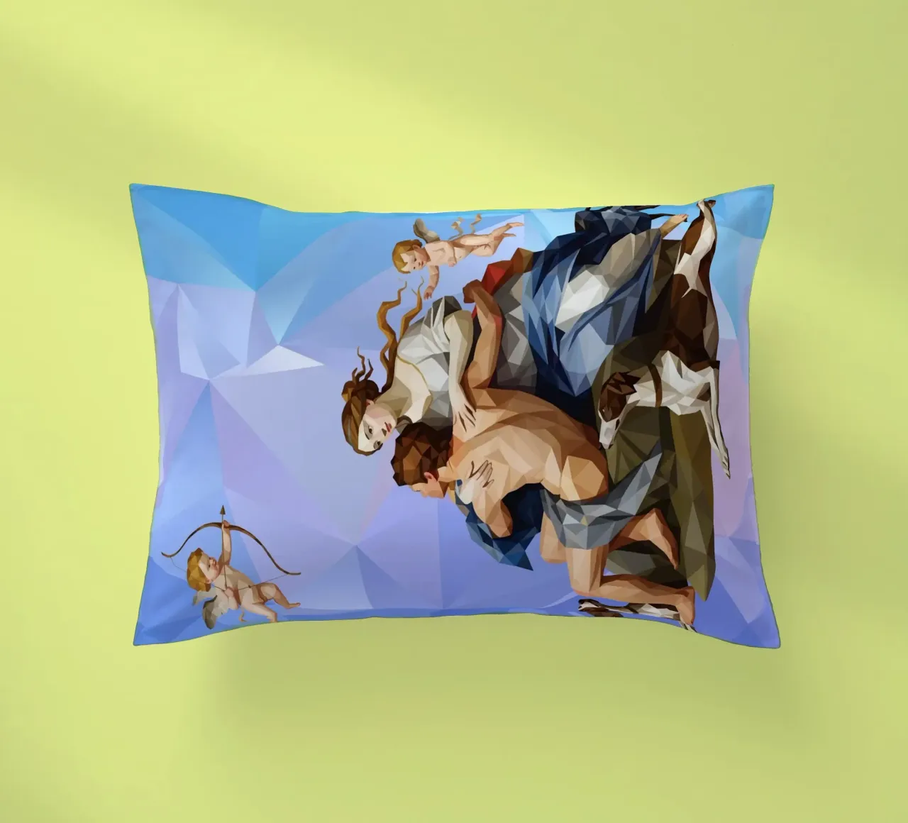 Venere e Adone Lowpoly cuscino da Low Profile