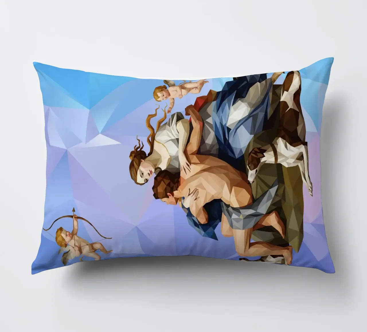 Venere e Adone Lowpoly cuscino da Low Profile