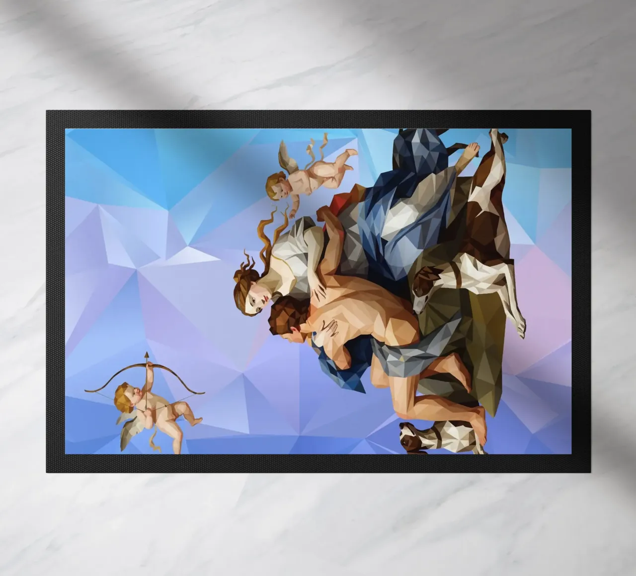 Venere e Adone Lowpoly zerbino da Low Profile