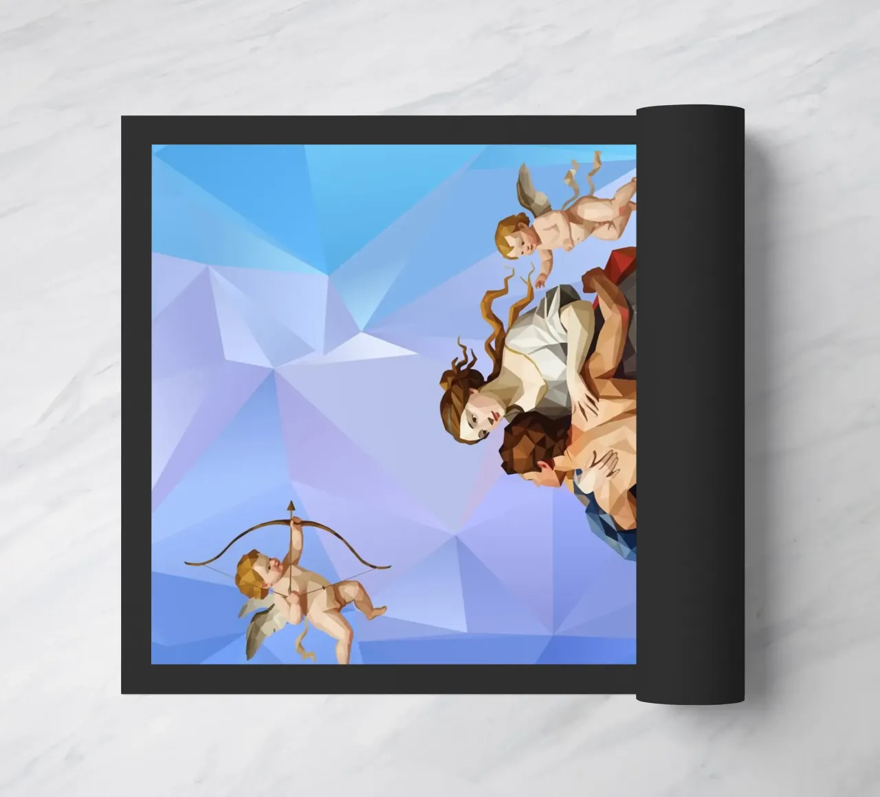 Venere e Adone Lowpoly zerbino da Low Profile