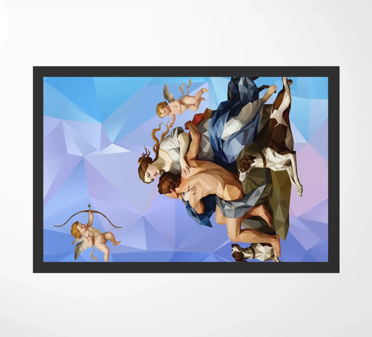 Venere e Adone Lowpoly zerbino da Low Profile