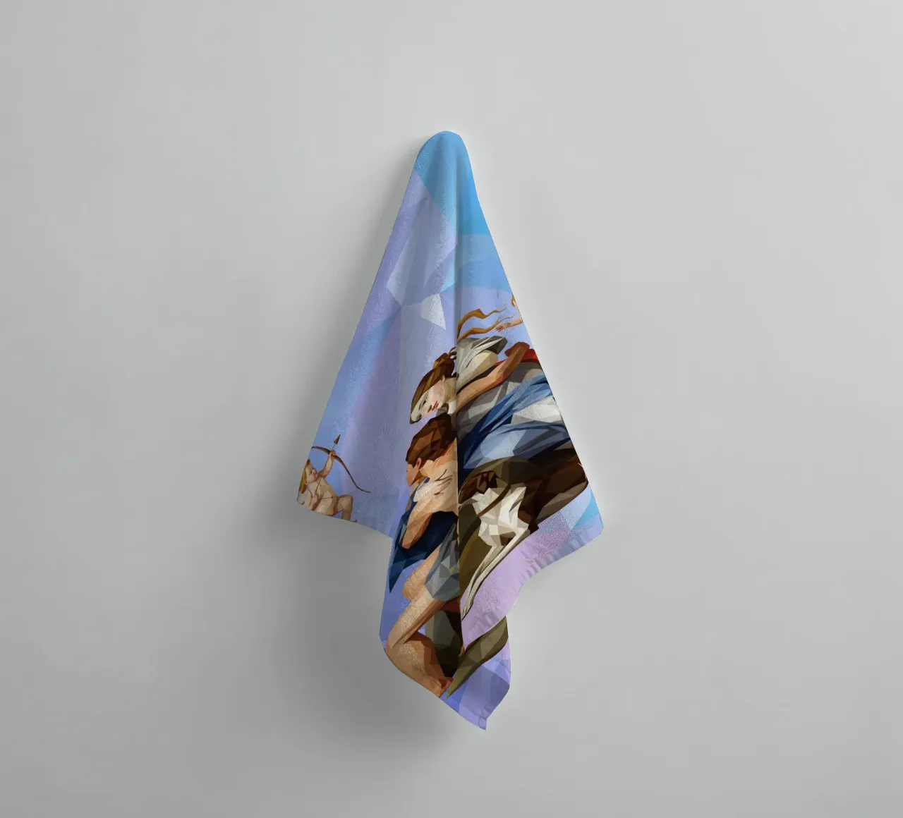 Venere e Adone Lowpoly asciugamano da bagno da Low Profile