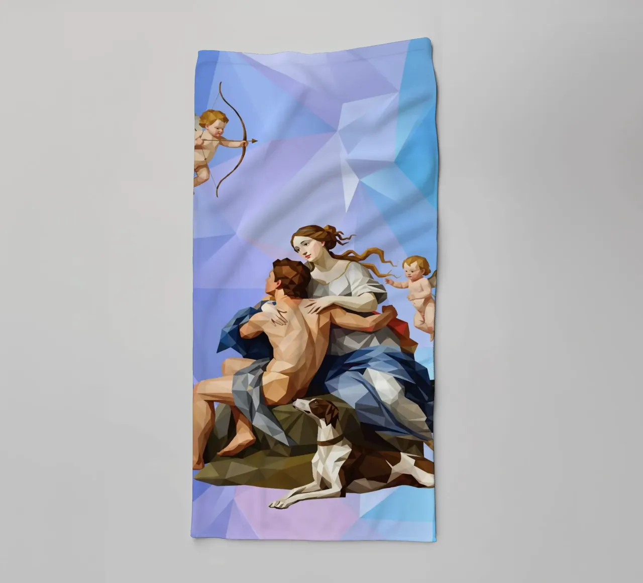 Venere e Adone Lowpoly asciugamano da bagno da Low Profile