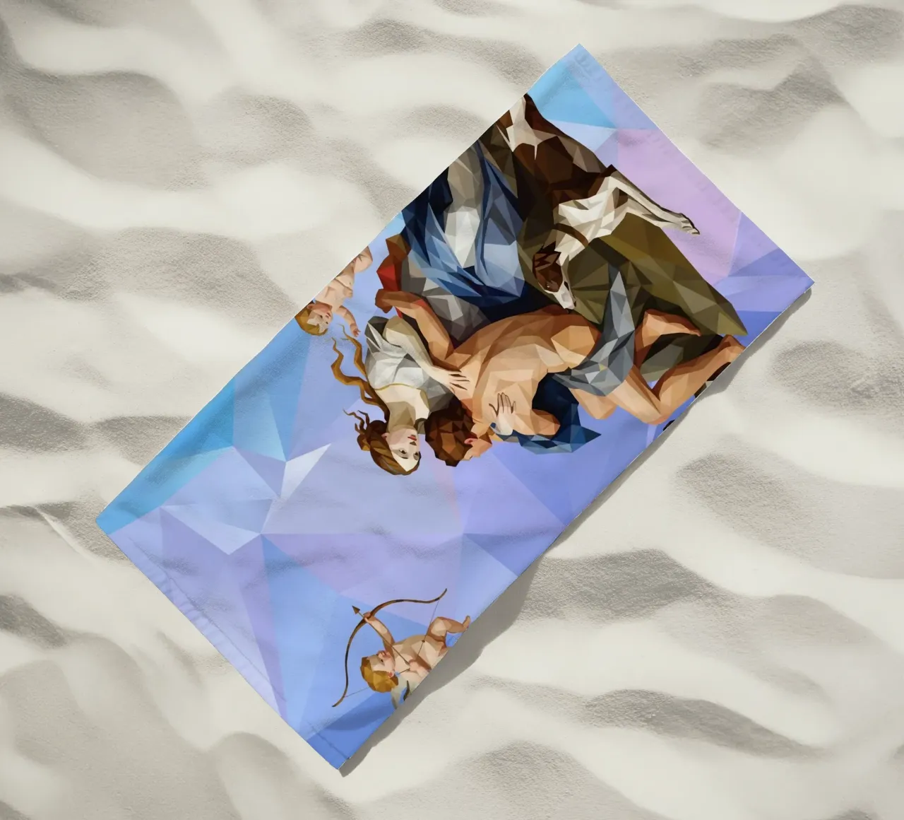 Venere e Adone Lowpoly telo mare da Low Profile