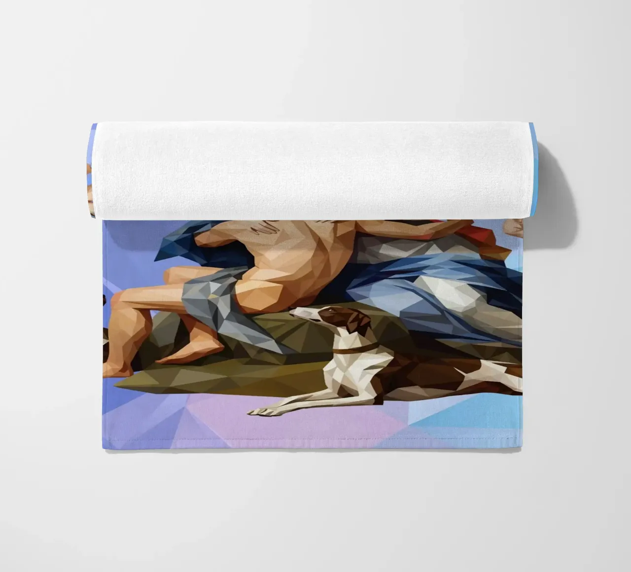 Venere e Adone Lowpoly telo mare da Low Profile