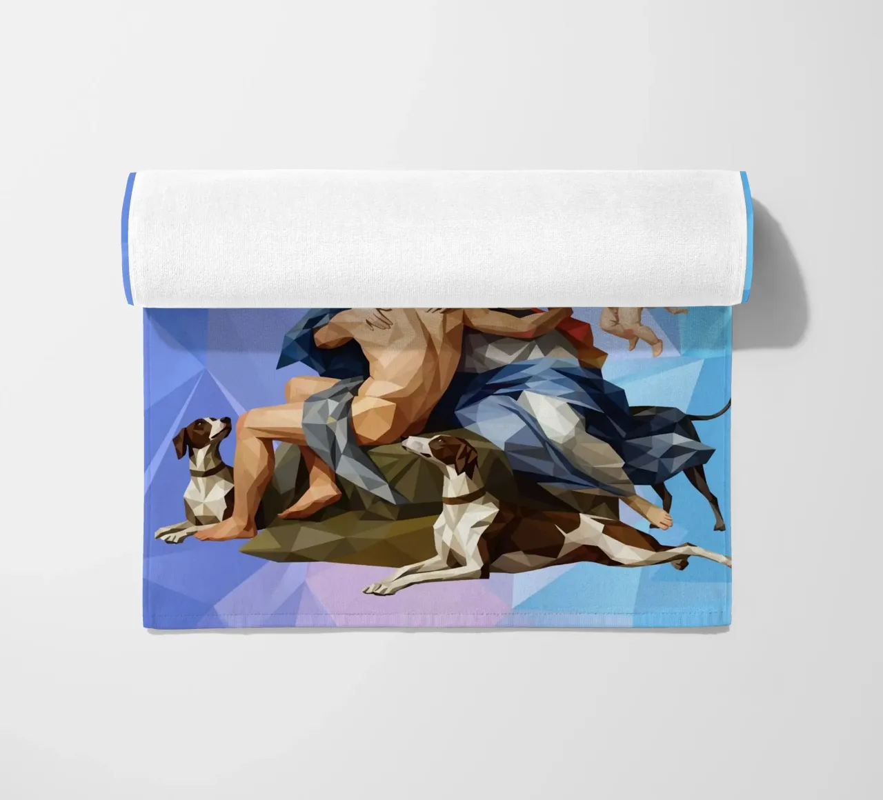 Venere e Adone Lowpoly telo mare da Low Profile