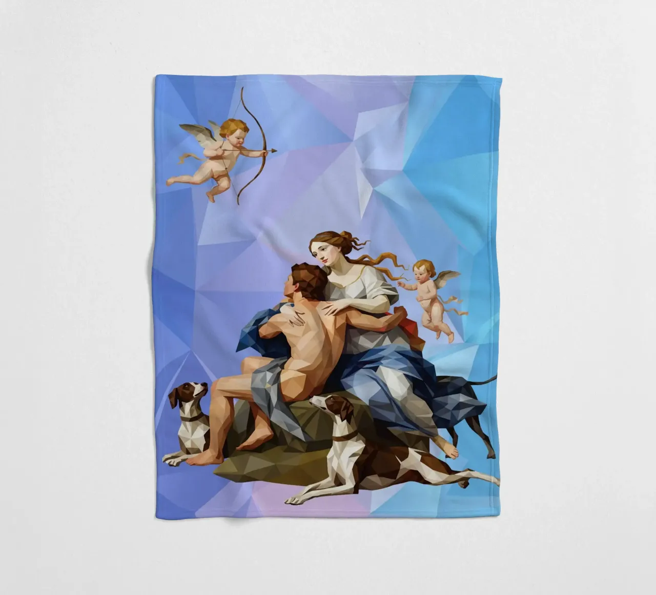 Venere e Adone Lowpoly coperta in pile da Low Profile