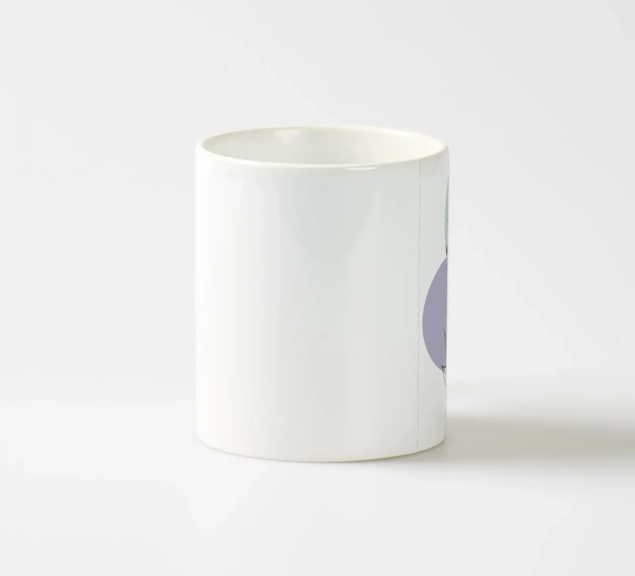Line art minimalista di un singolo fiore di campanula tazza in ceramica da Bloom And Brush