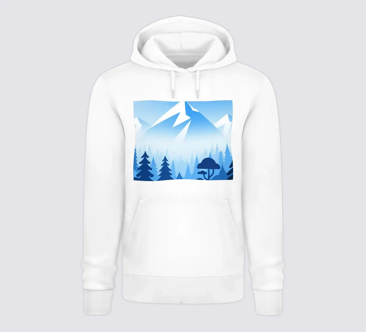 Foresta di montagna felpa con cappuccio da knowledge