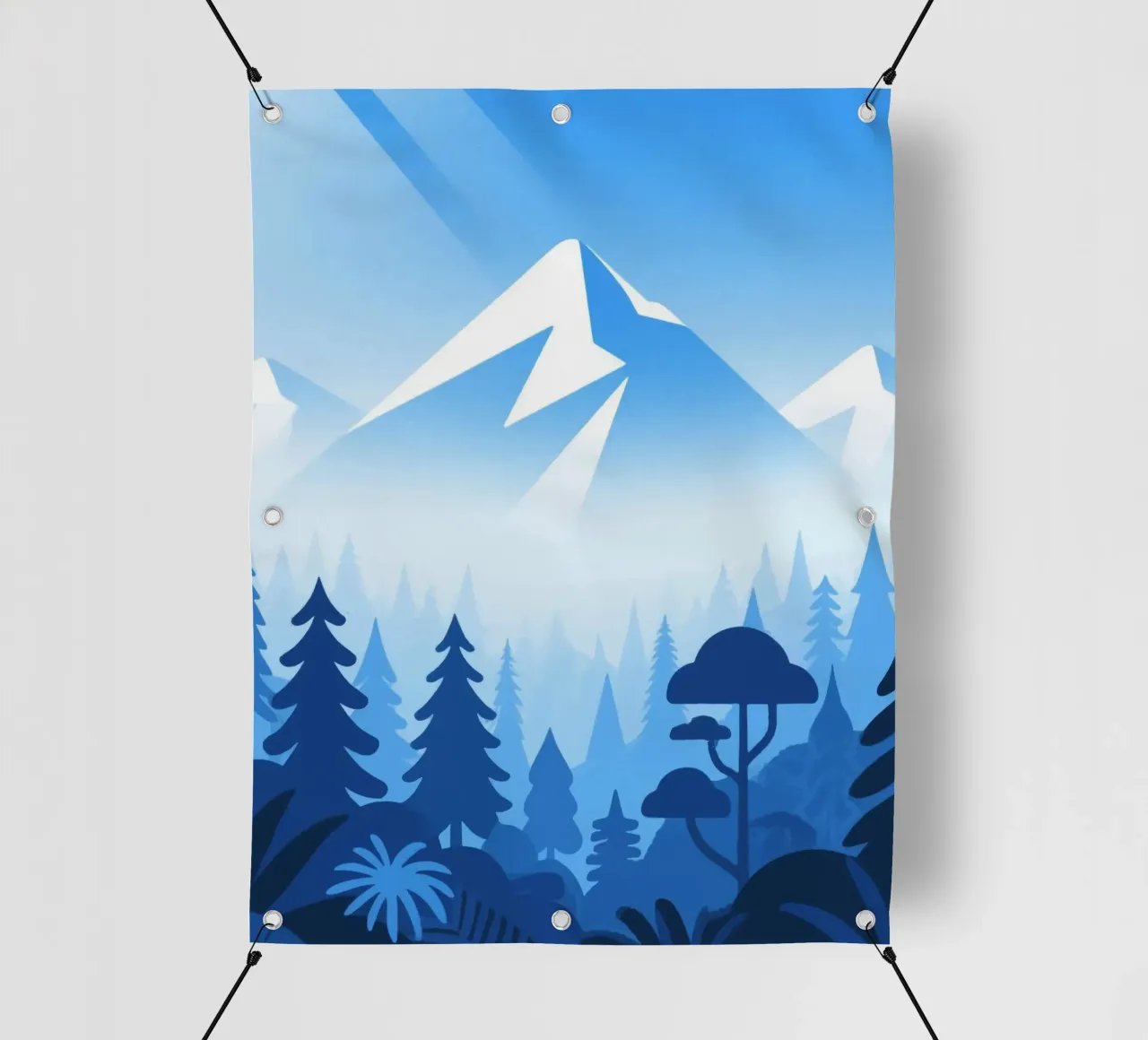 Foresta di montagna telo in pvc da knowledge