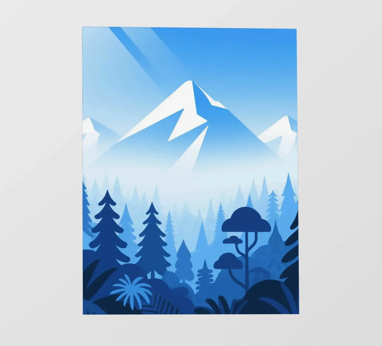 Foresta di montagna telo in pvc da knowledge