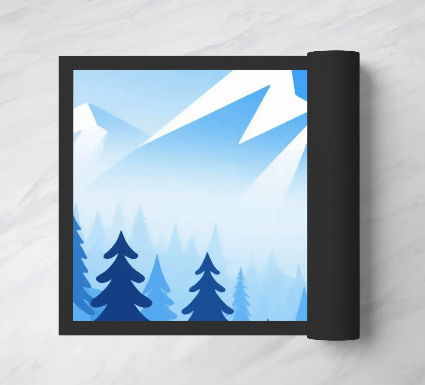 Mountain Forest doormat by knowledge