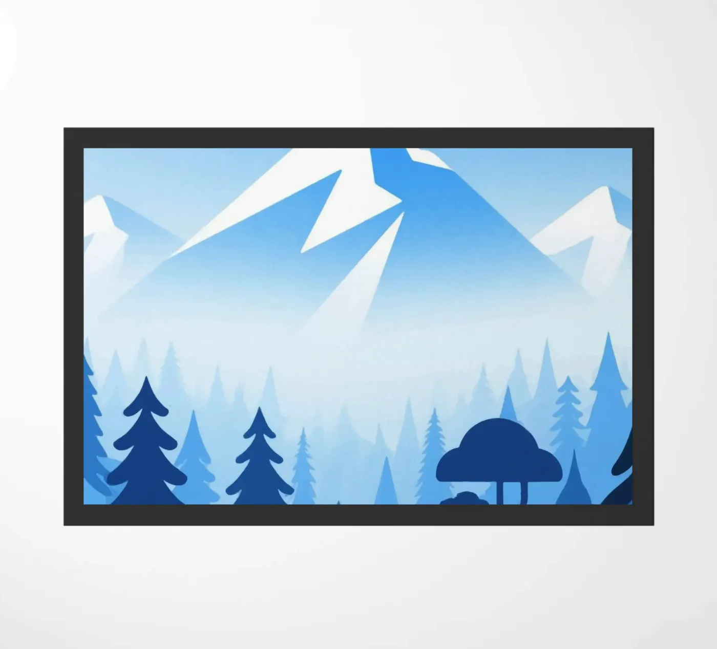 Mountain Forest doormat by knowledge