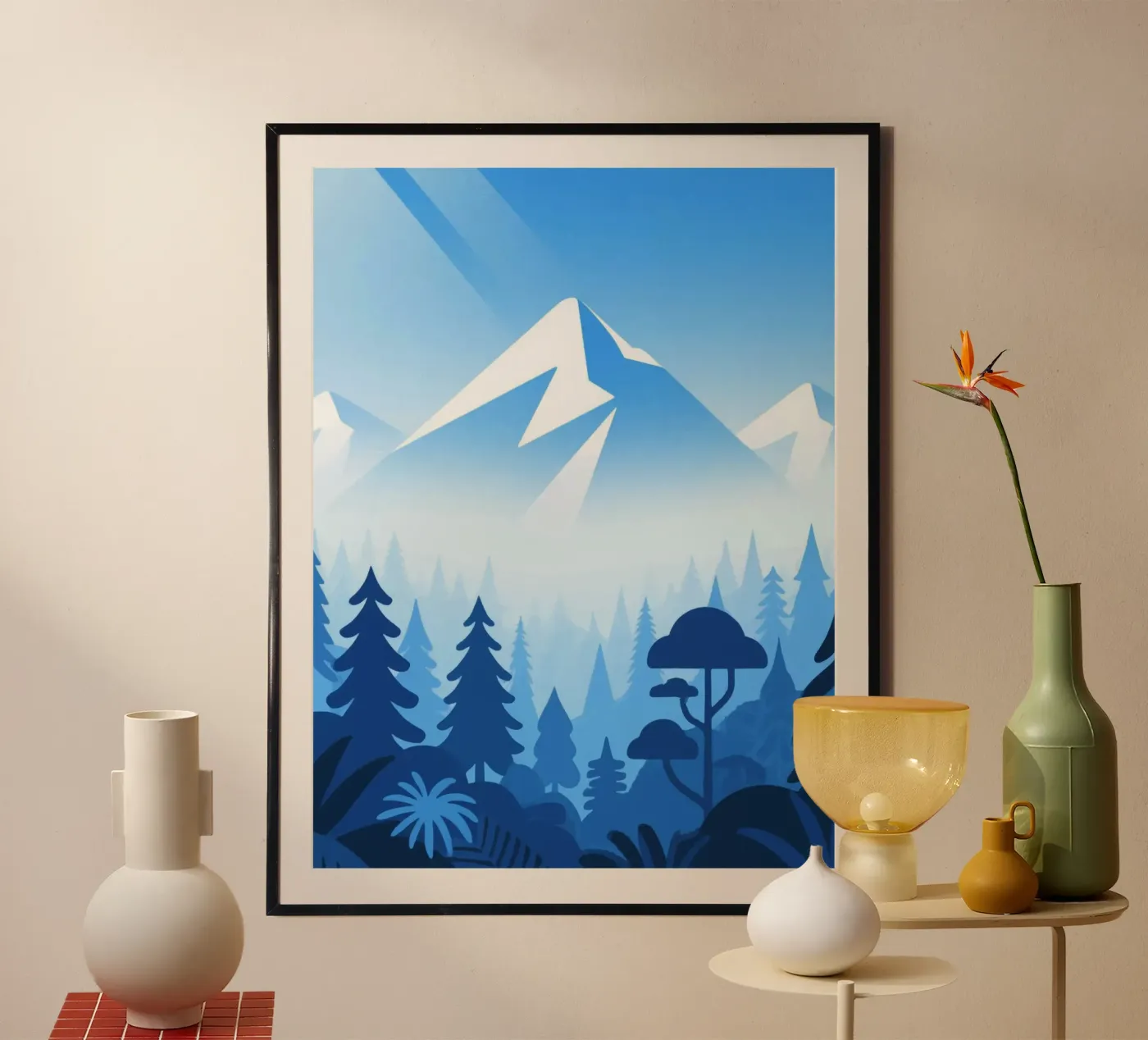 Mountain Forest poster by knowledge