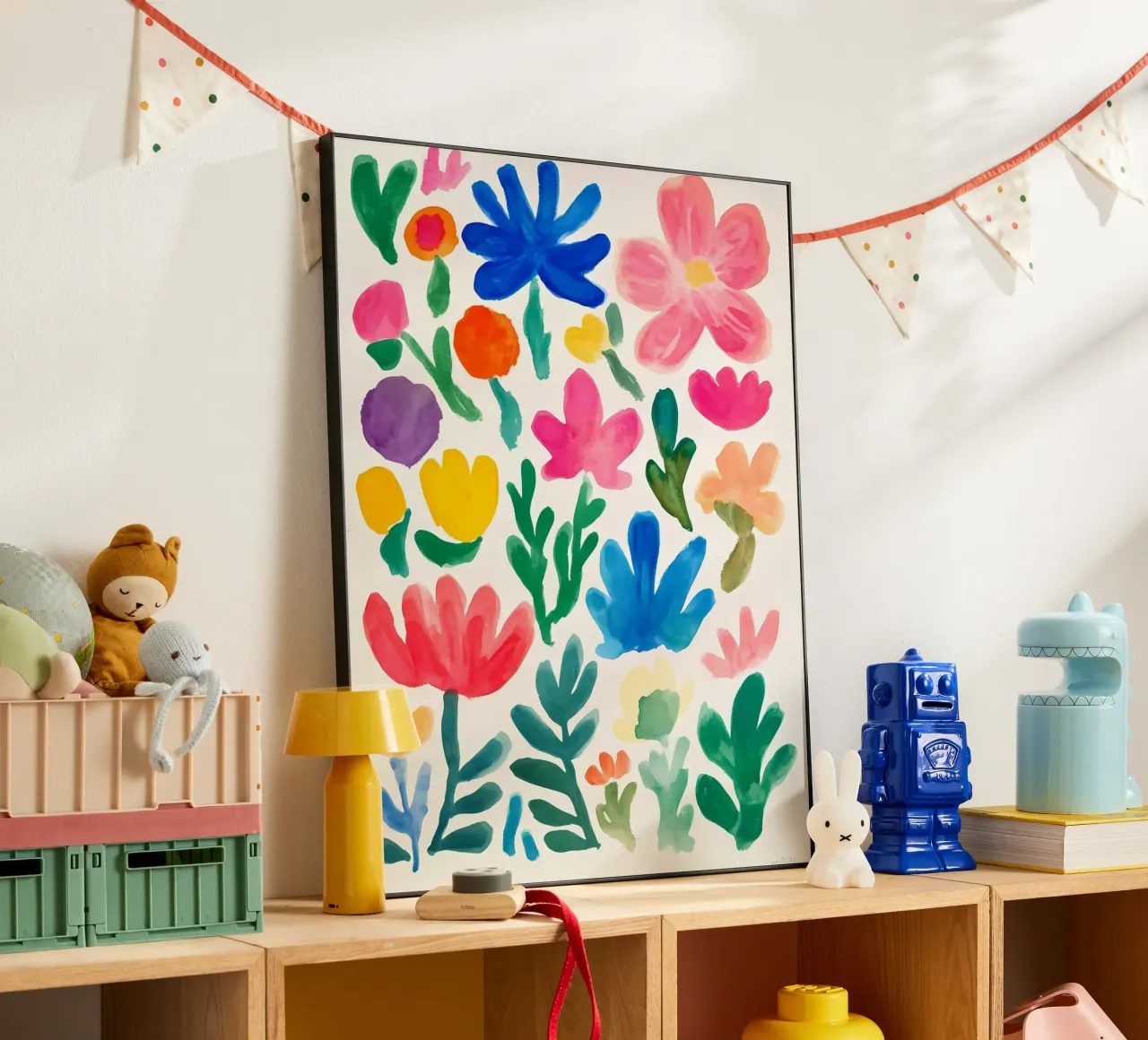 Fiori estivi astratti e colorati pannello forex da IamHomeStudio