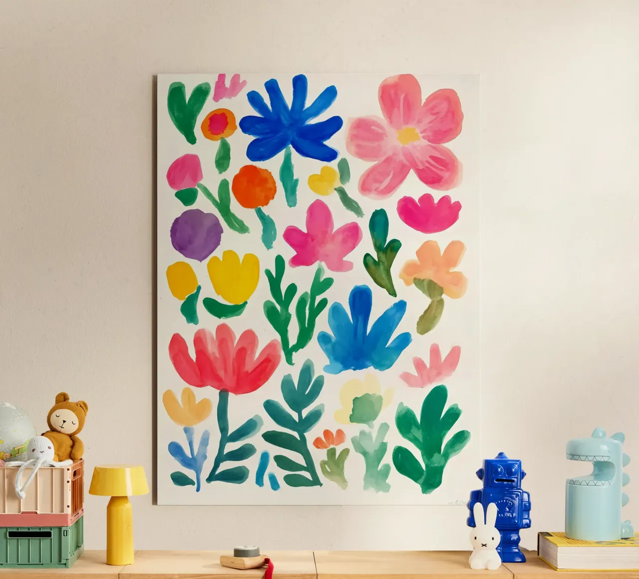 Fiori estivi astratti e colorati pannello forex da IamHomeStudio