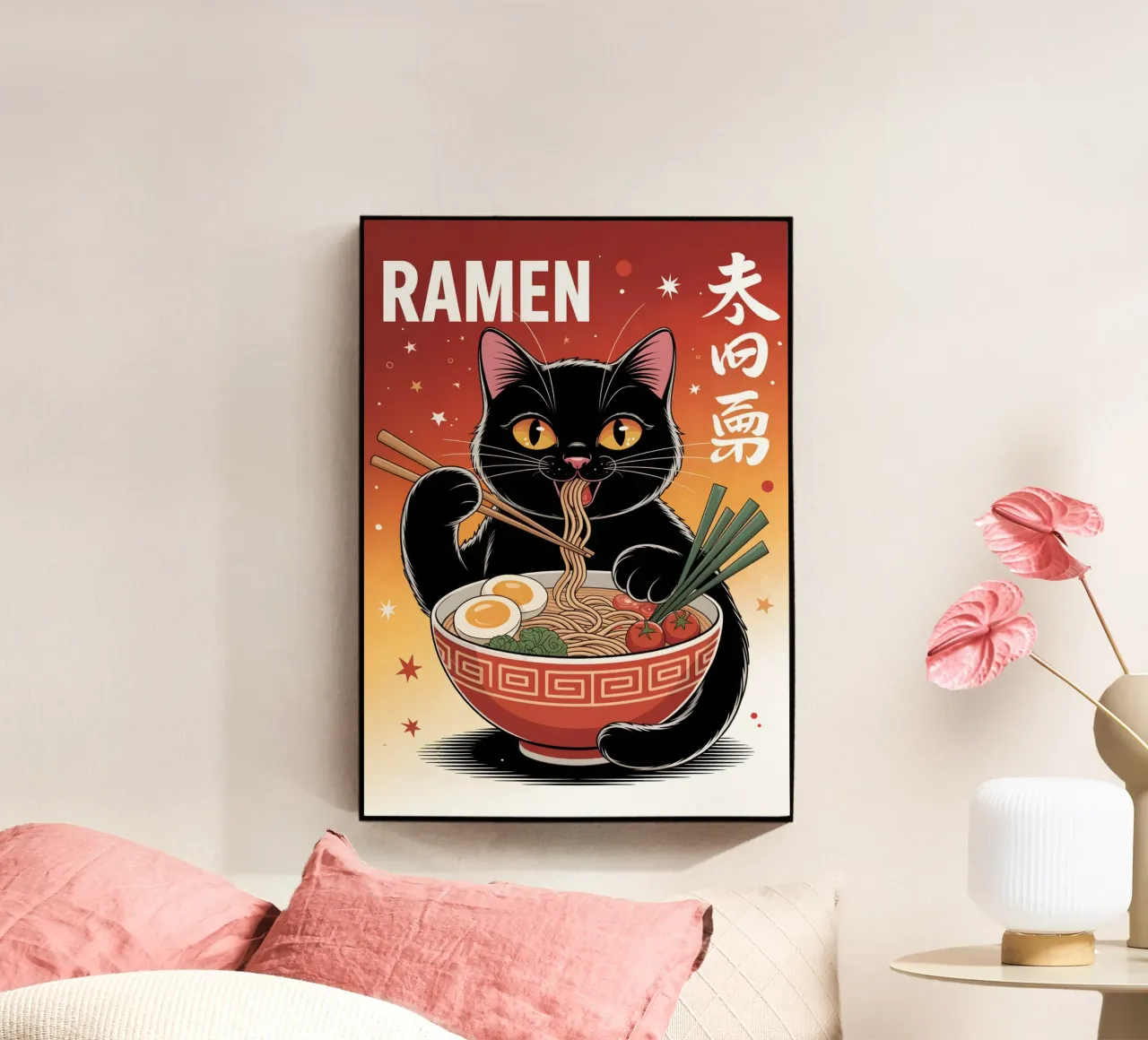 Ramen giapponese Black Cat plexiglass da Stellar Creative