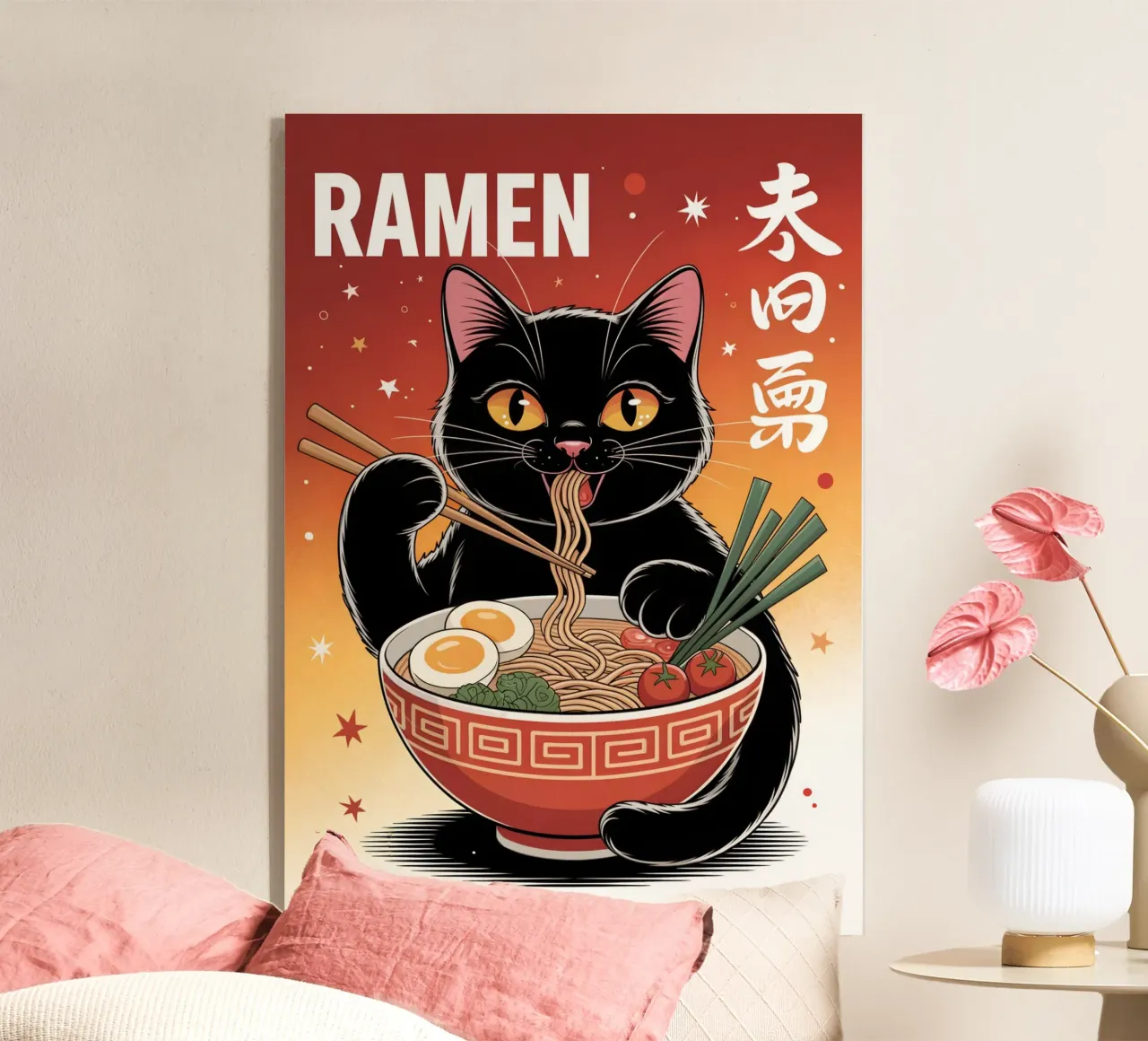 Ramen giapponese Black Cat plexiglass da Stellar Creative