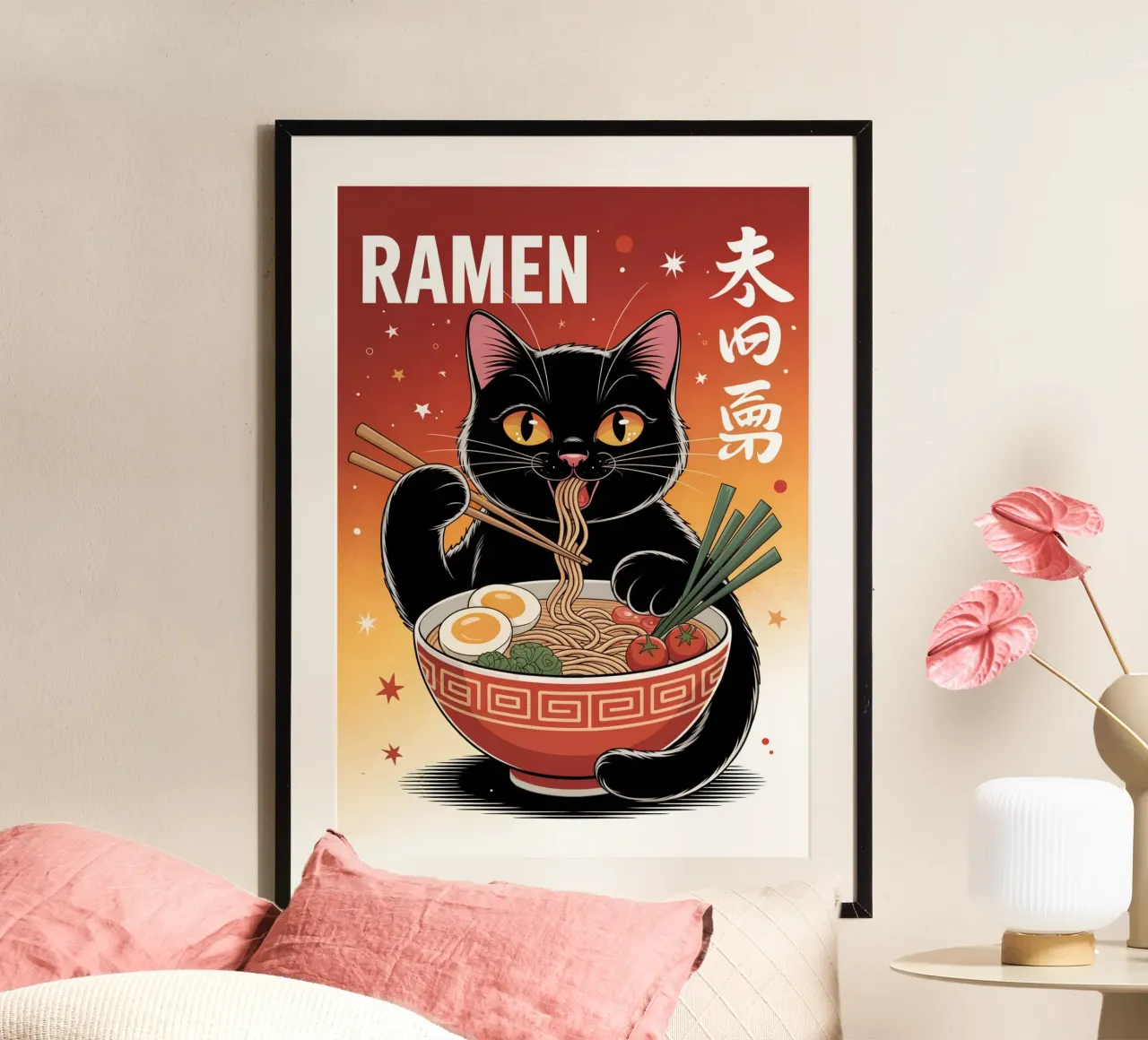 Ramen giapponese Black Cat carta hahnemühle da Stellar Creative