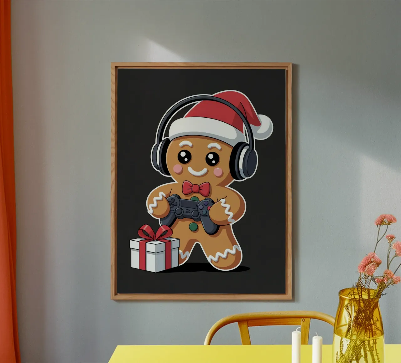 Giocatore di pan di zenzero di Natale alluminio dibond da Stellar Creative