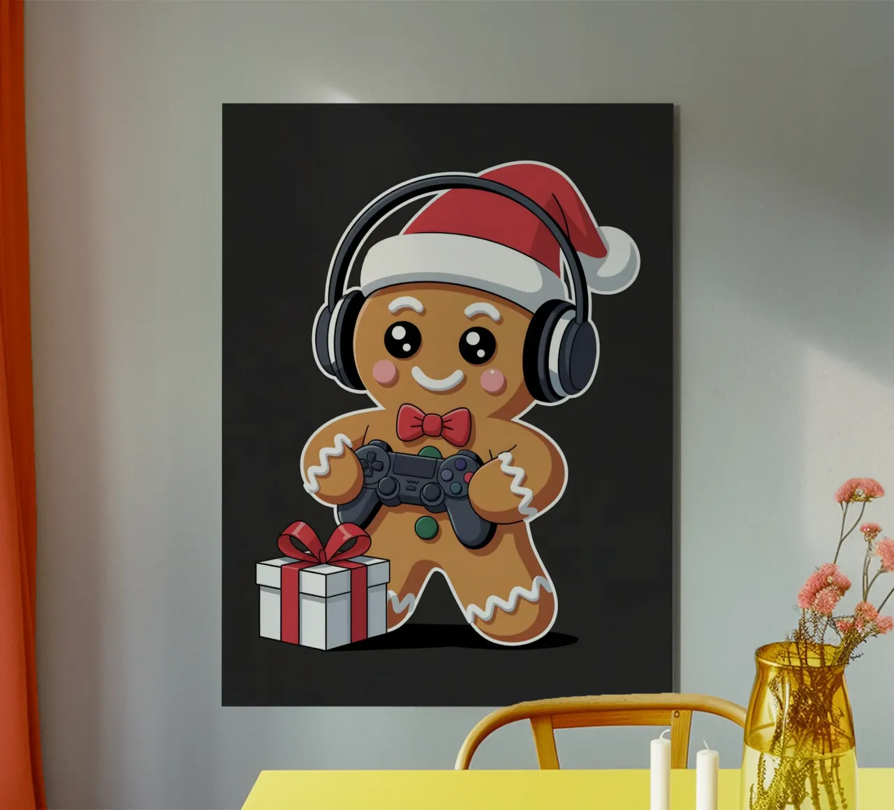 Giocatore di pan di zenzero di Natale alluminio dibond da Stellar Creative