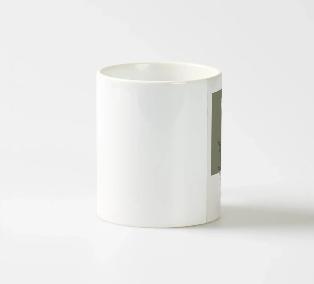Line art minimalista di un singolo fiore di narciso tazza in ceramica da Bloom And Brush