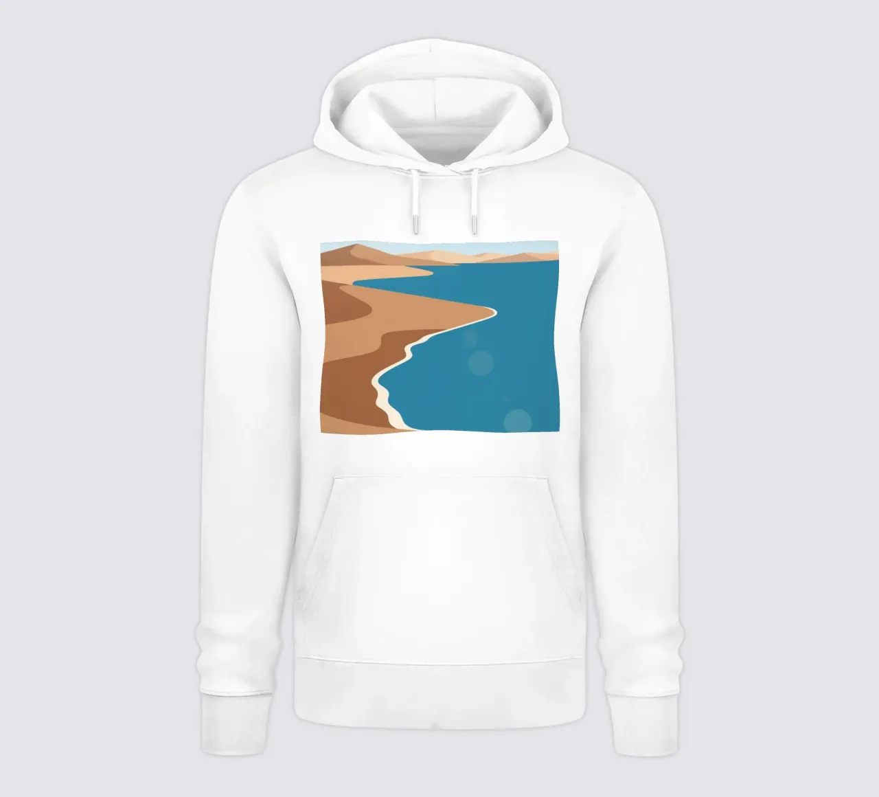 Spiaggia di sabbia felpa con cappuccio da knowledge