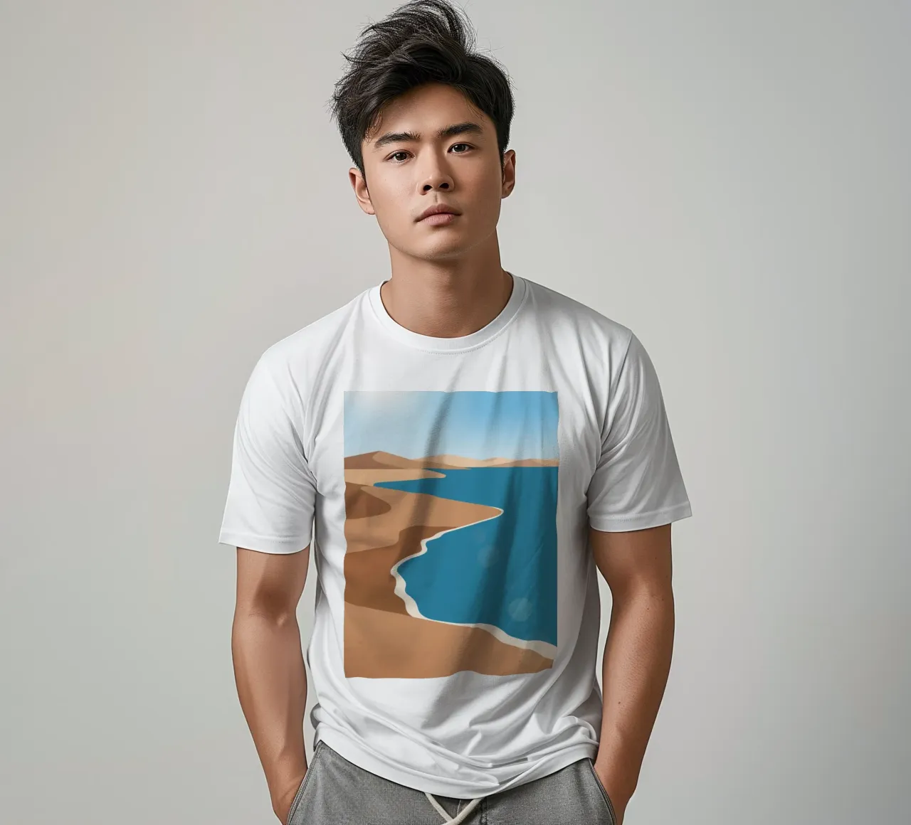 Spiaggia di sabbia t-shirt da knowledge