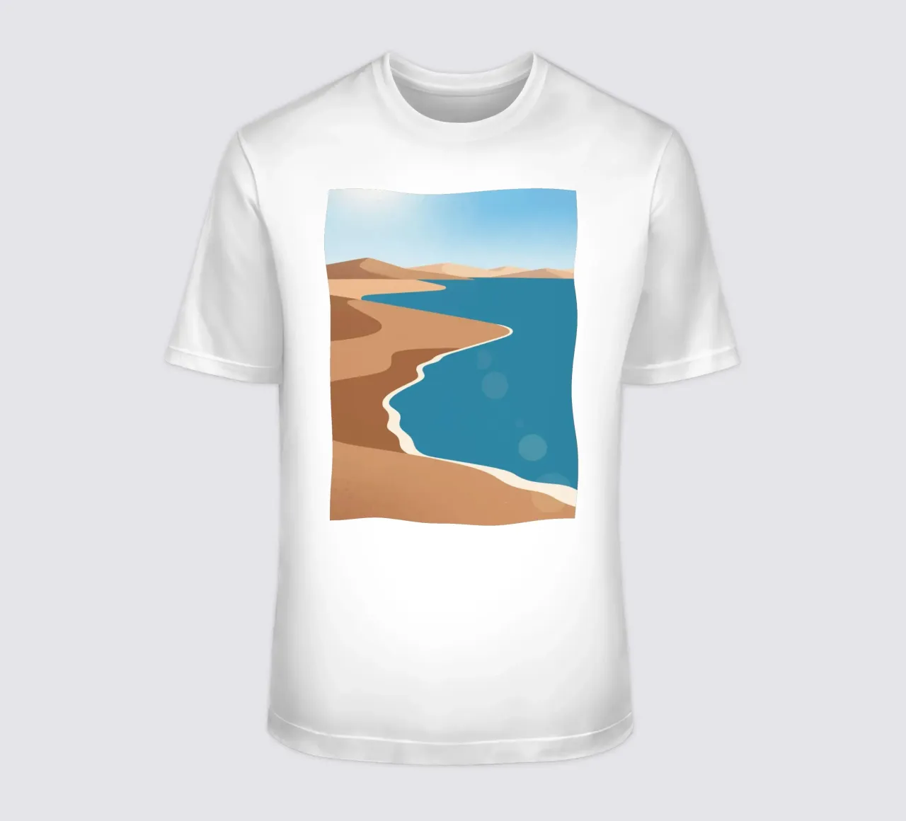 Spiaggia di sabbia t-shirt da knowledge
