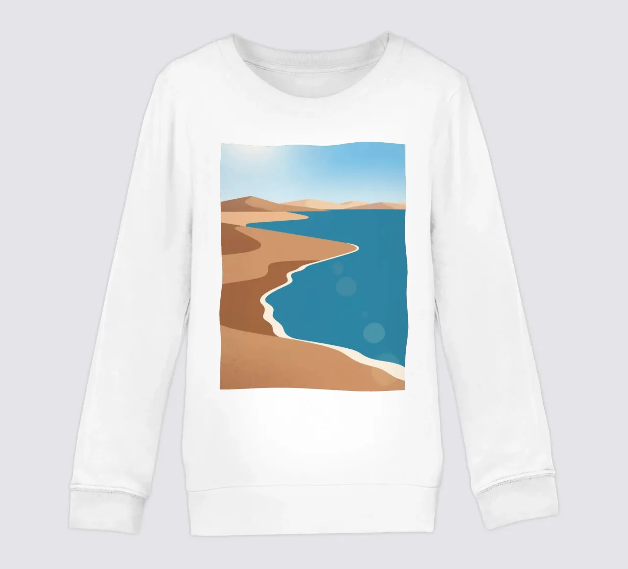 Spiaggia di sabbia felpa bambino da knowledge