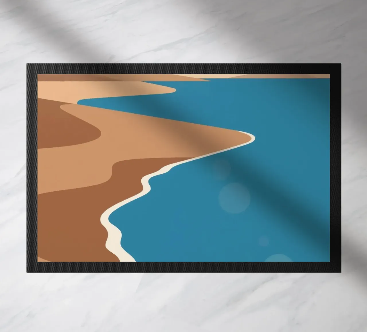 Spiaggia di sabbia zerbino da knowledge