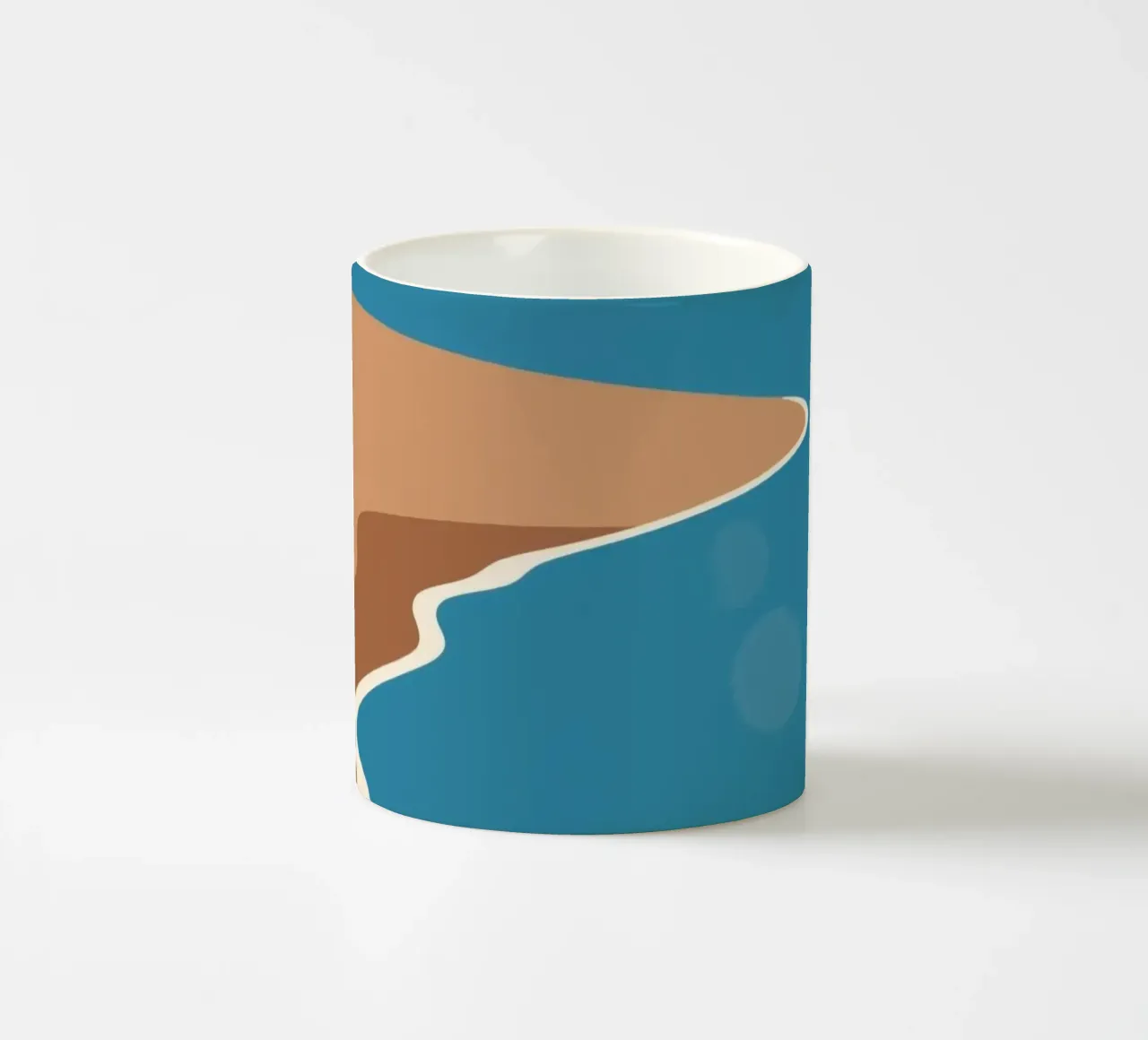 Spiaggia di sabbia tazza in ceramica da knowledge