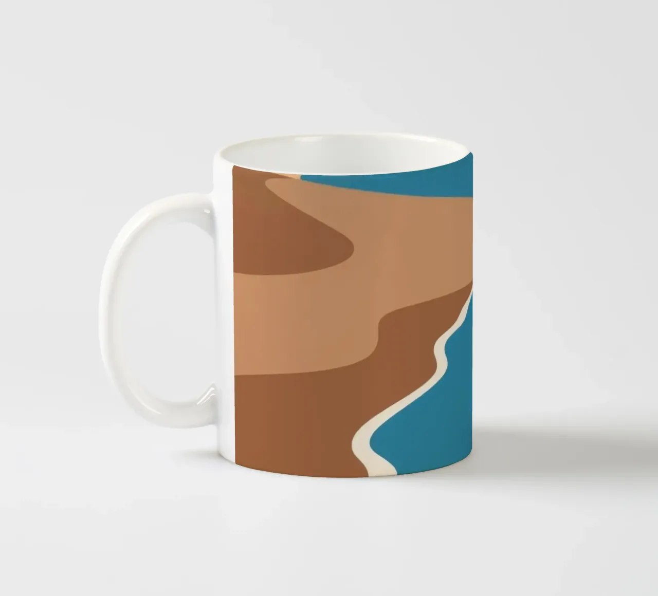 Spiaggia di sabbia tazza in ceramica da knowledge